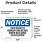 Signmission This Door To Remain Unlocked When Building, 10 in W x Rectangle, Vinyl Decal OS-2PACK-NS-D-710-L-18606 - alternate 5
